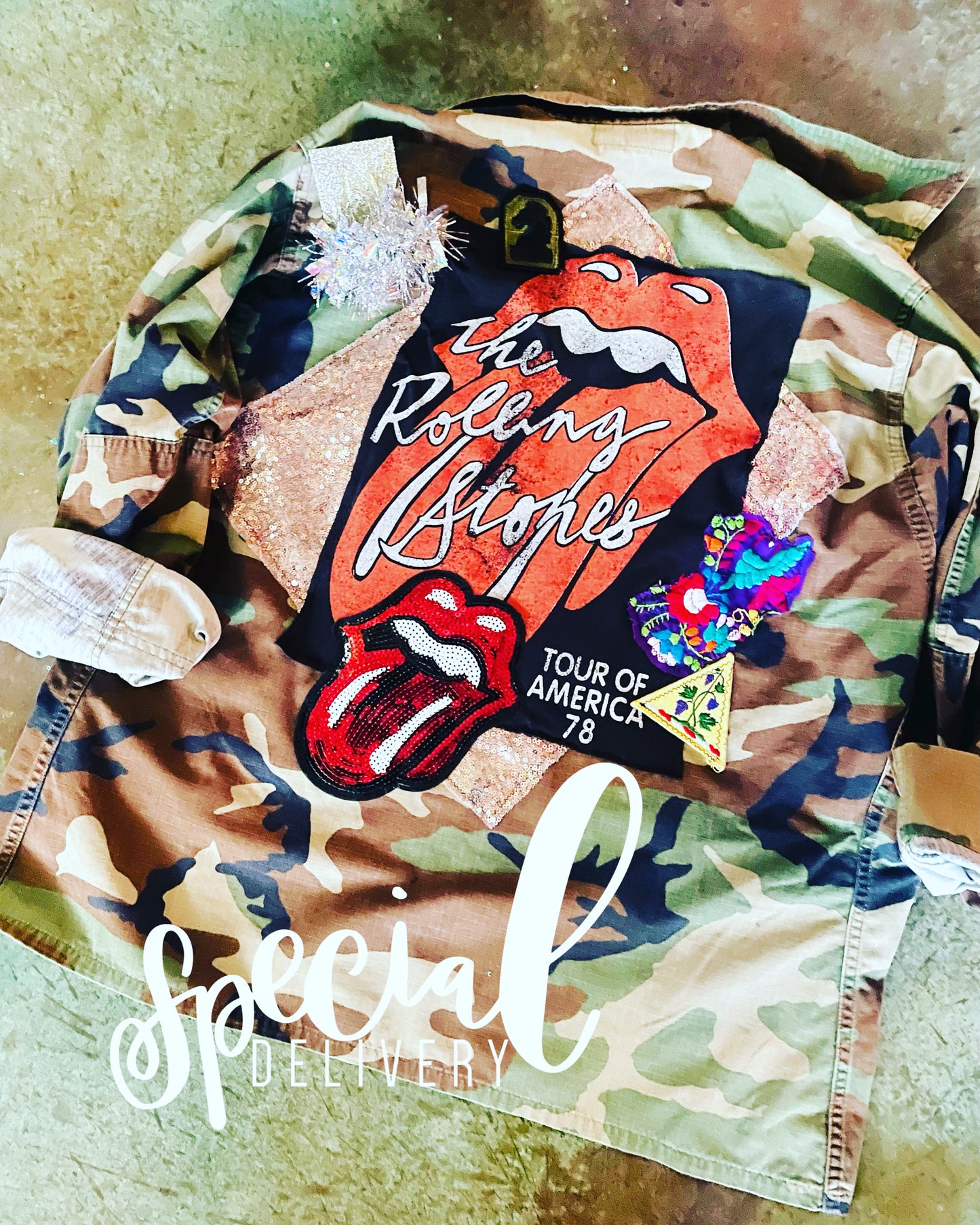 Rolling Stones vintage camo medium