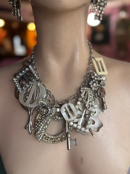 Buckles & Bling statement necklace