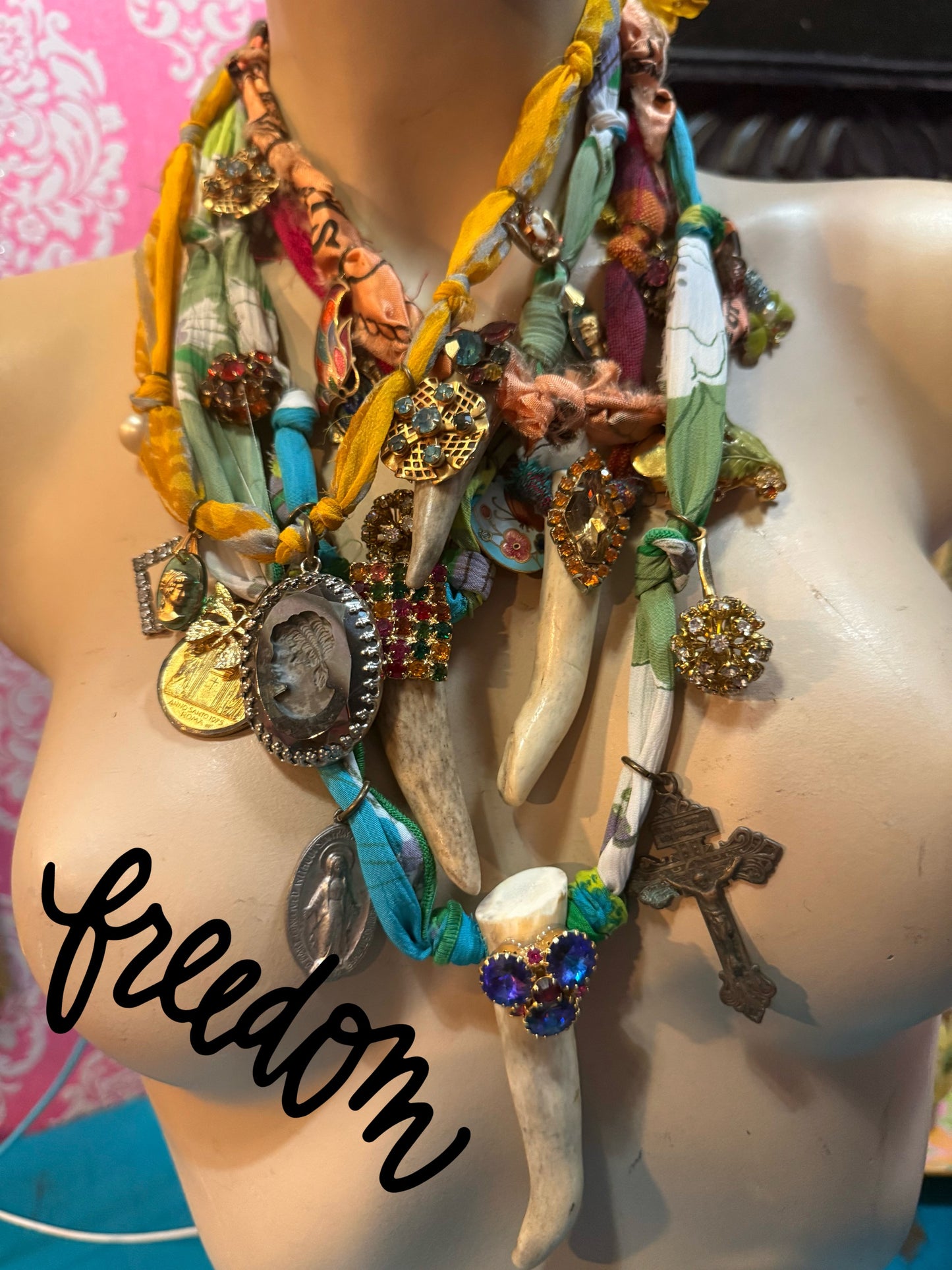 Texas Trashy Scarf Necklace