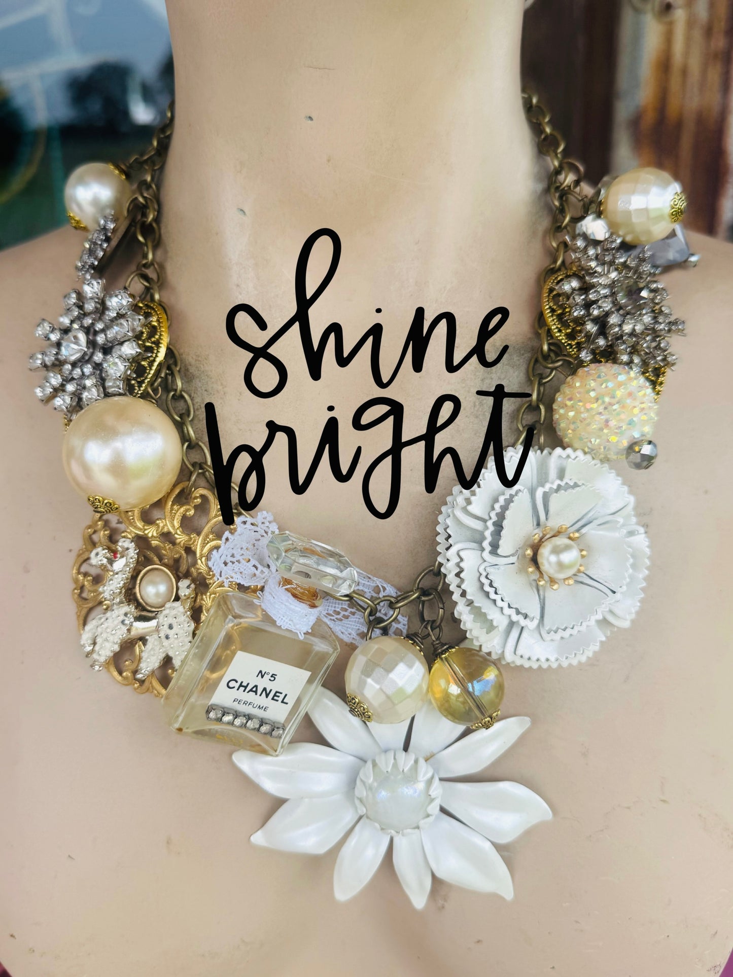 Vintage Chanel White Necklace