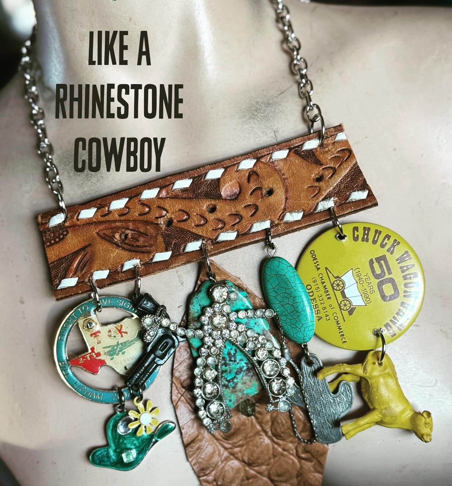 Like a rhinestone cowboy necklace