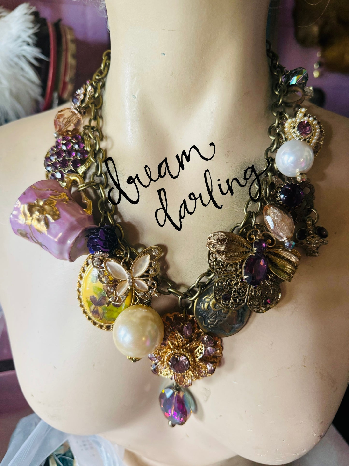 Tea Time vintage Necklace