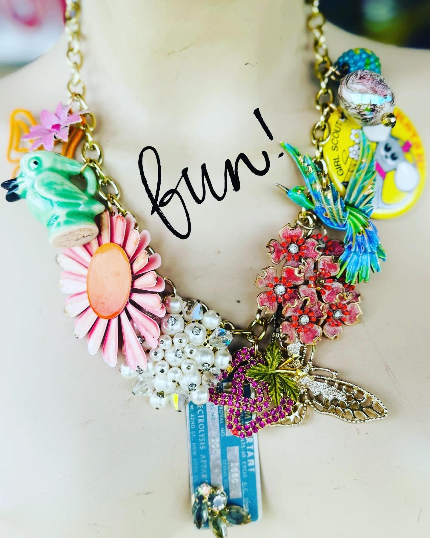 Happy Girl statement necklace