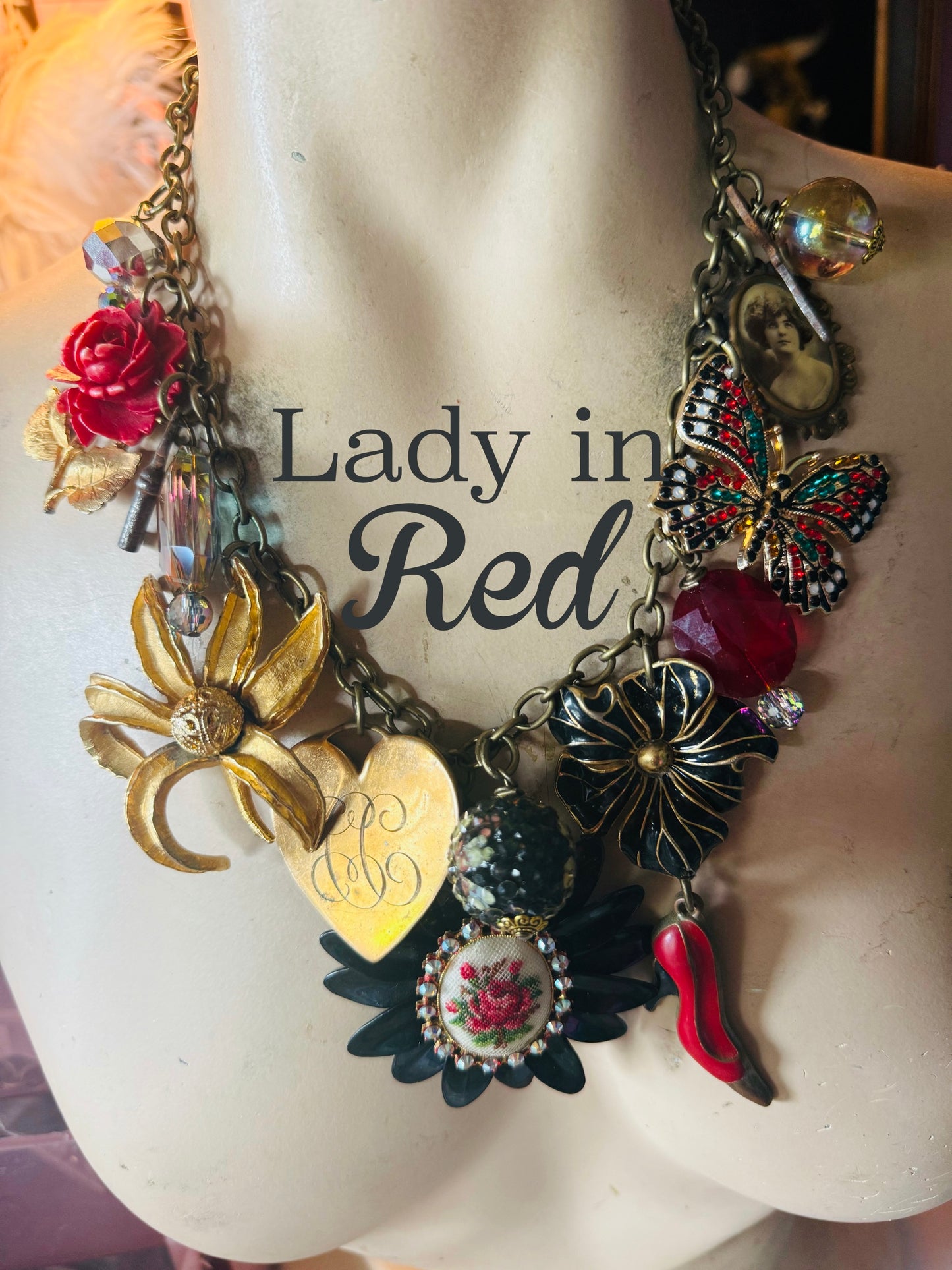 Lady in Red necklace