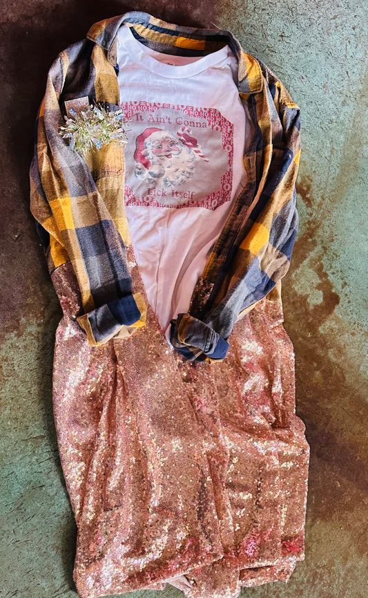 XL vintage flannel set