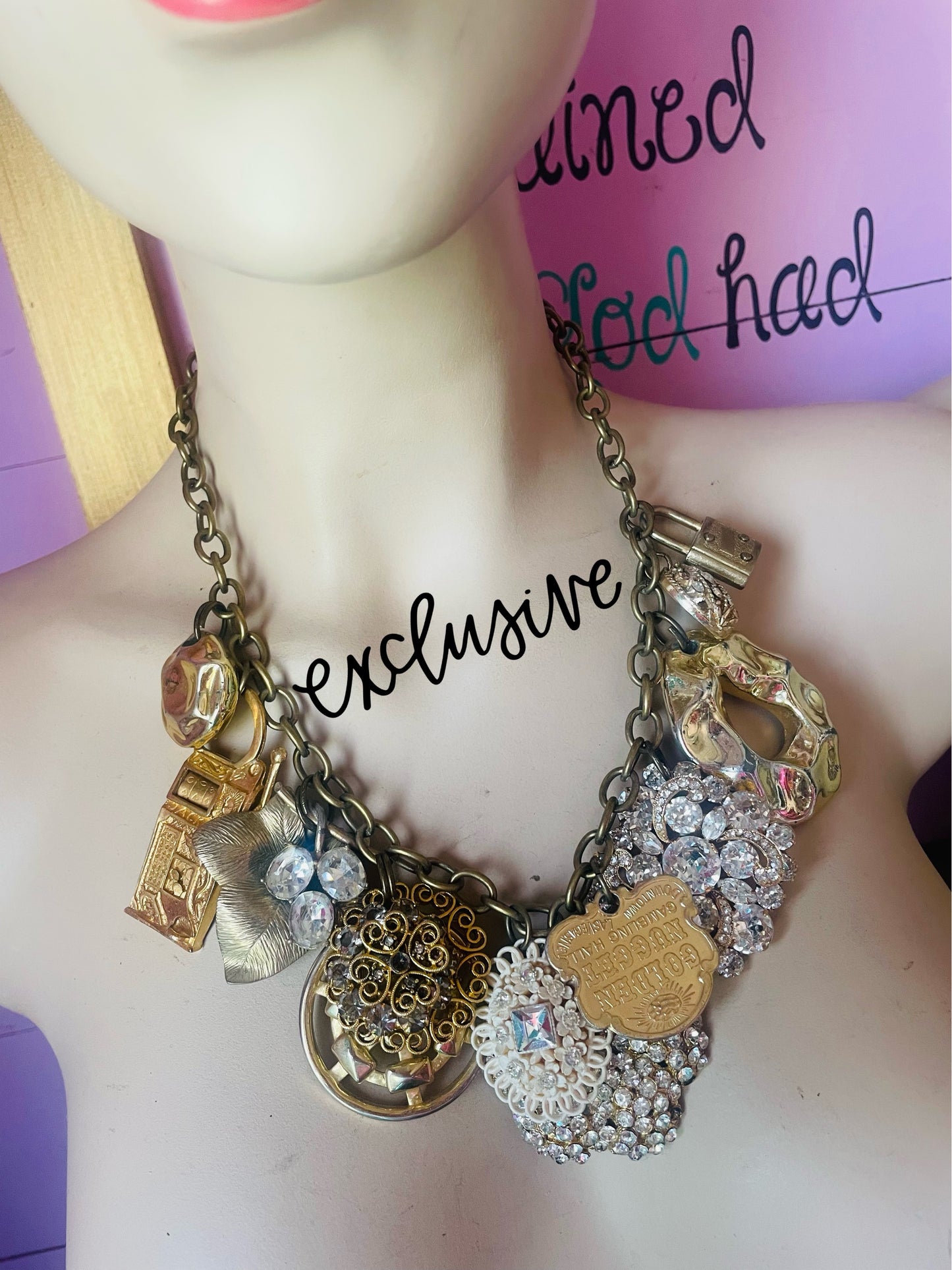 Golden Nugget Statement Necklace