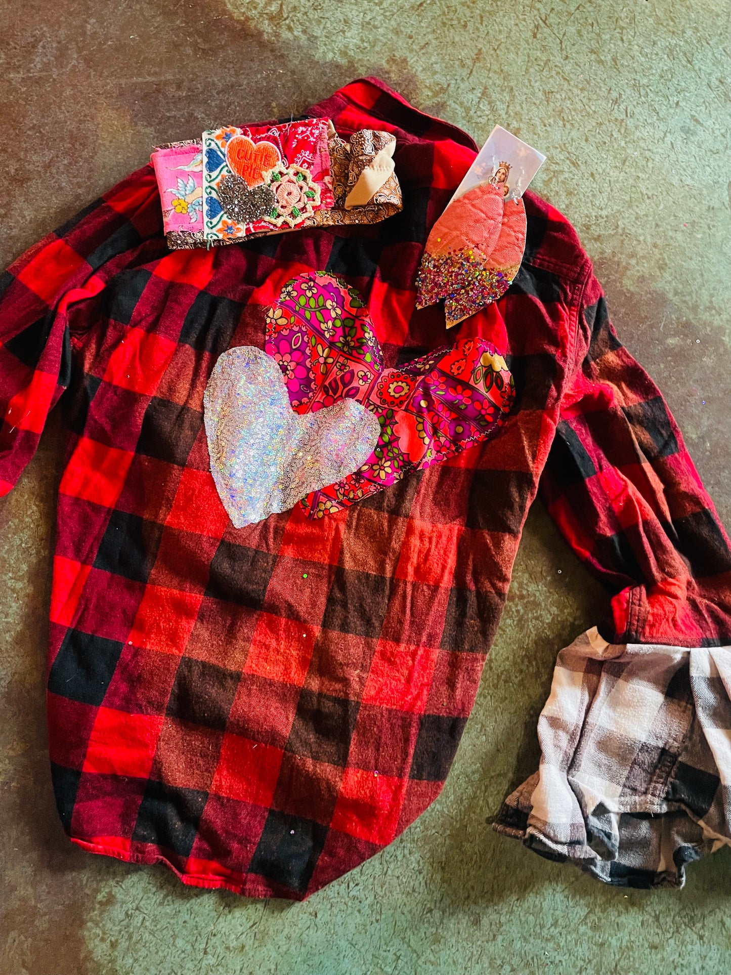 Large Valentine Bell Flannel