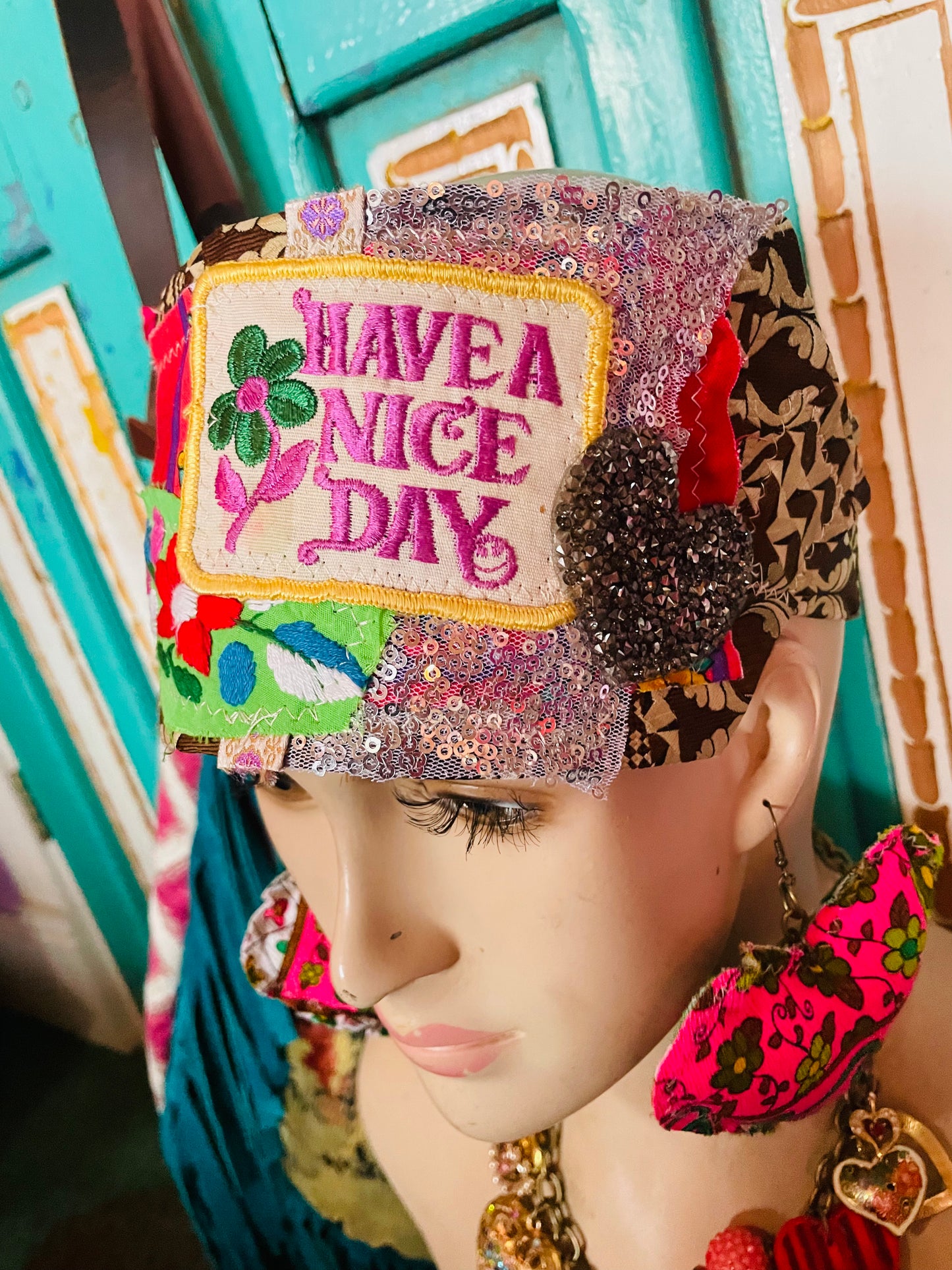 Have a nice day vintage headband