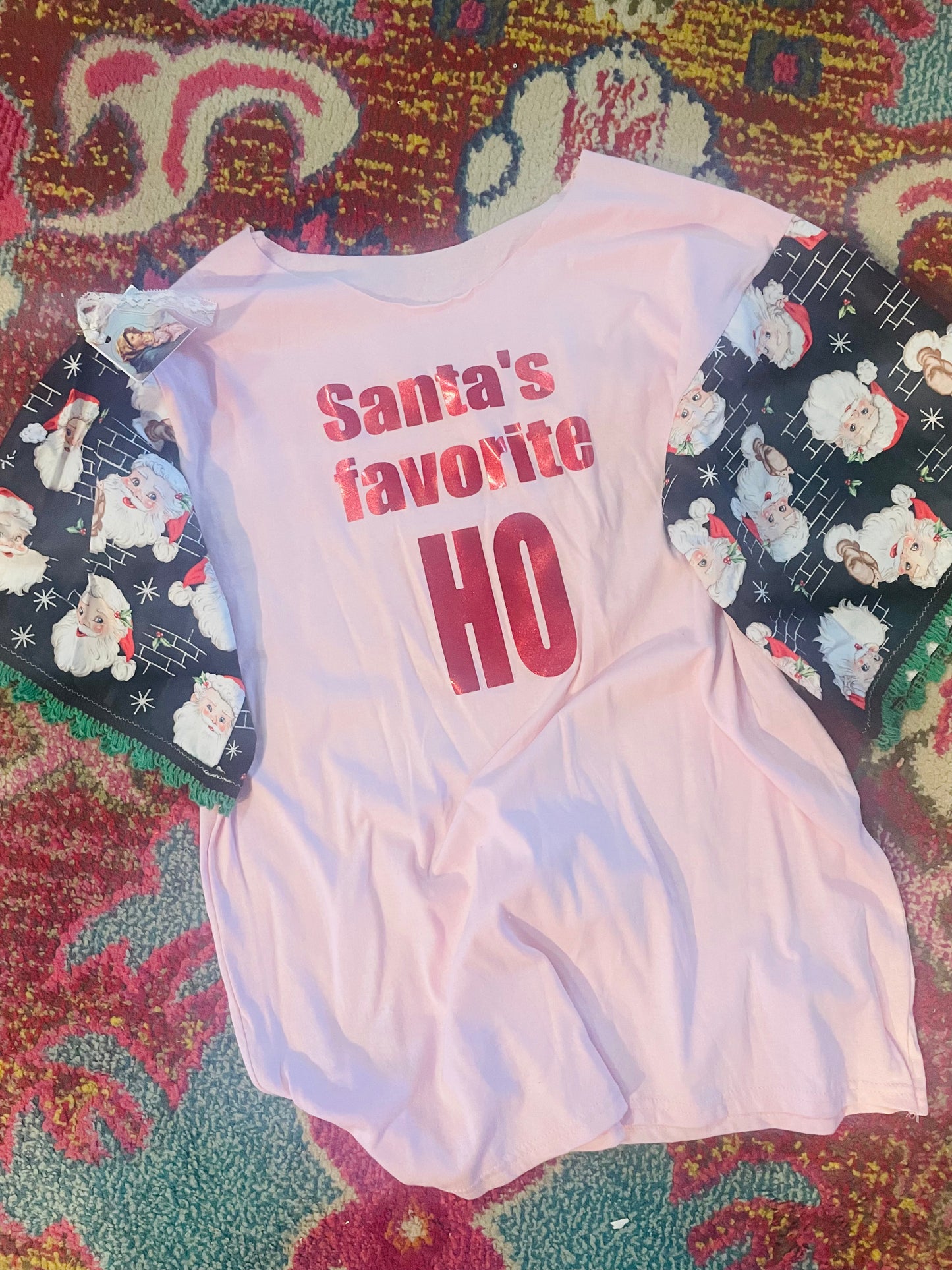 XL funky sleeve Christmas tee