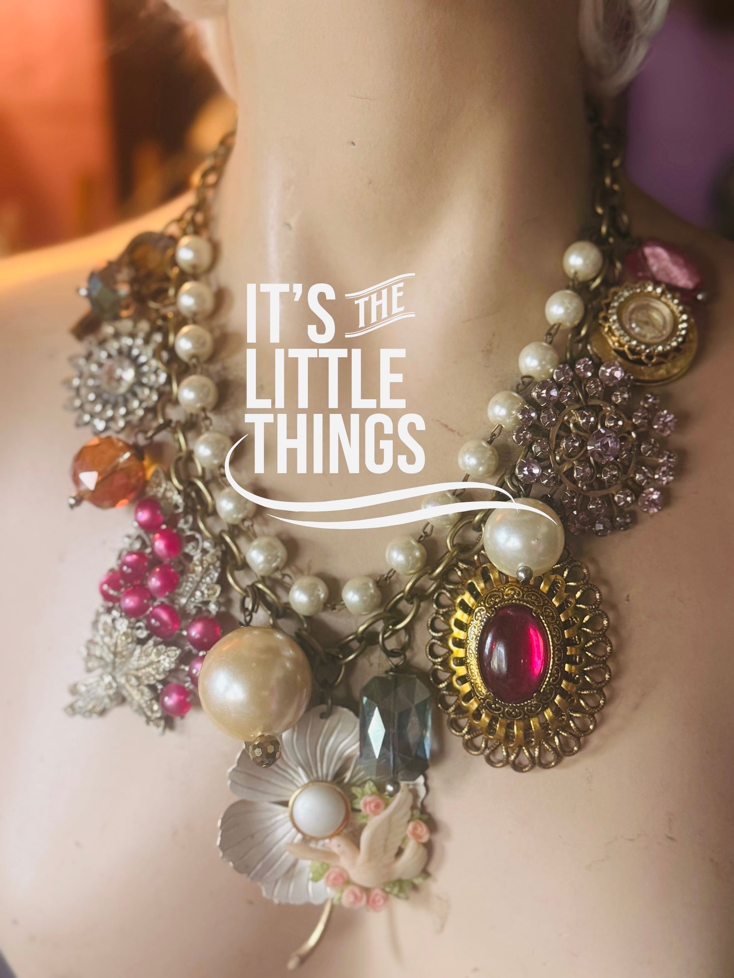 If you’re a bird…vintage statement necklace