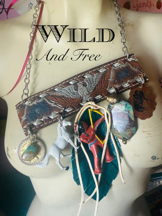 Vintage Tooled Belt Necklaces