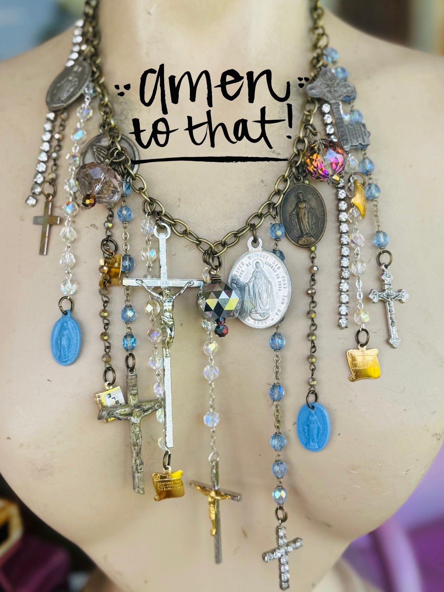 Vintage Religious Necklace