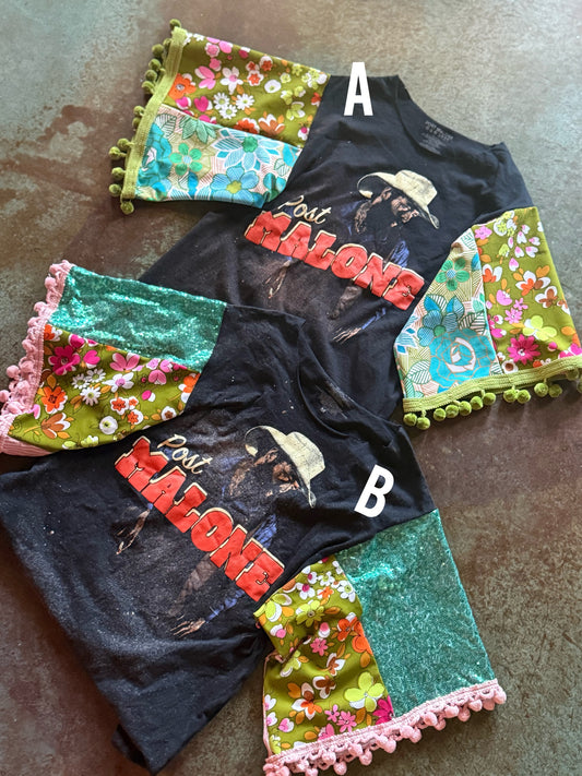 Post Malone boho shirt medium