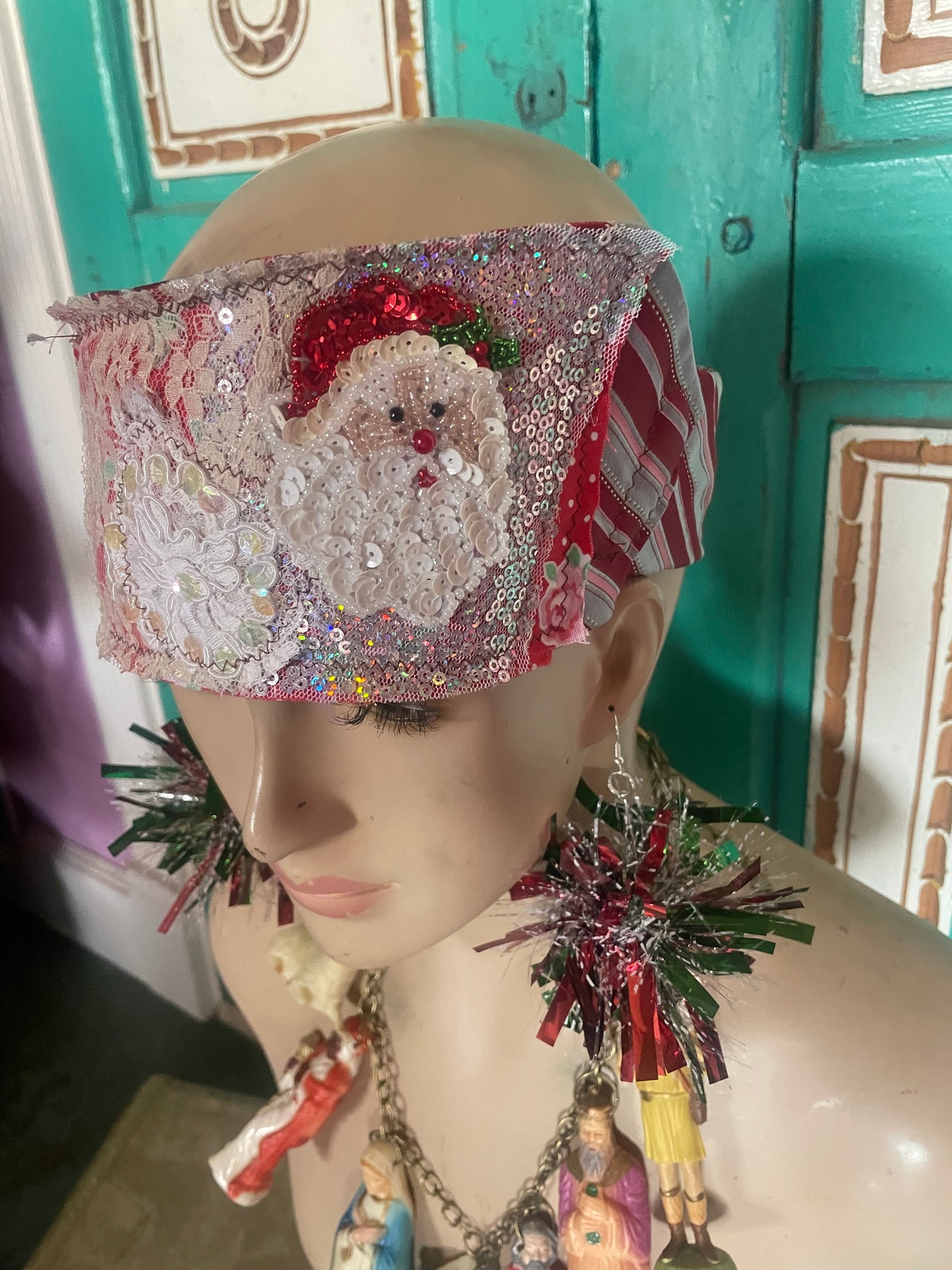 Santa necktie headband