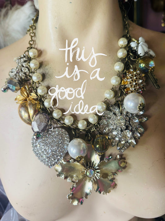 She’s a peach vintage necklace