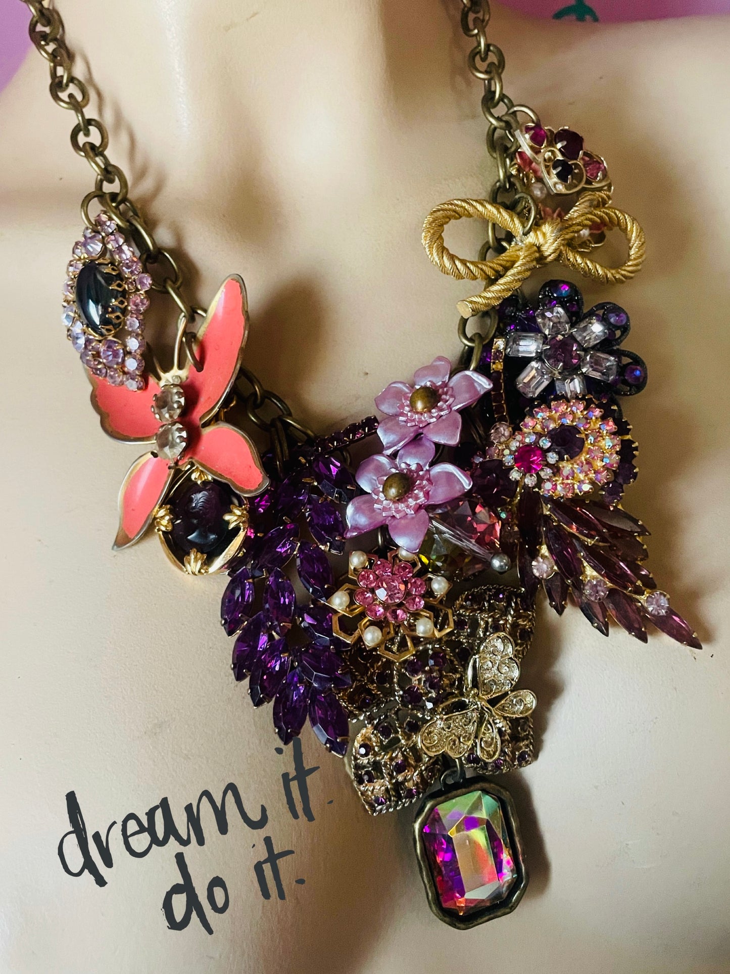The Color Purple vintage necklace